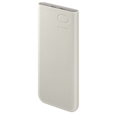 Samsung 25W Super FAST charging 2 x USB-C Port PD 10000mAh Slim Power Bank - Beige